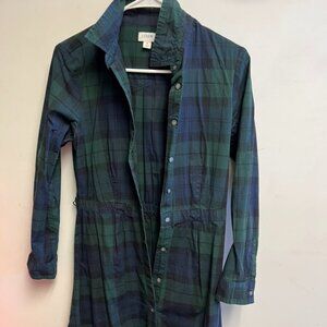 Jcrew Midi plaid Dress